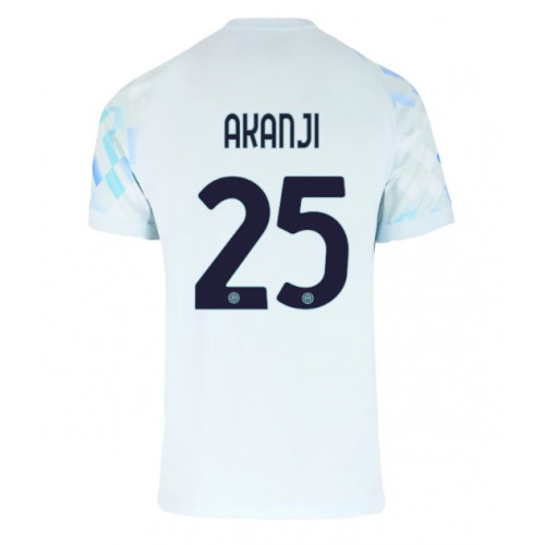 Inter Milan Manuel Akanji #25 Replika Udebanetrøje 2025-26 Kortærmet Inter Milan Manuel Akanji #25 Replika Udebanetrøje 2025-26 Kortærmet
